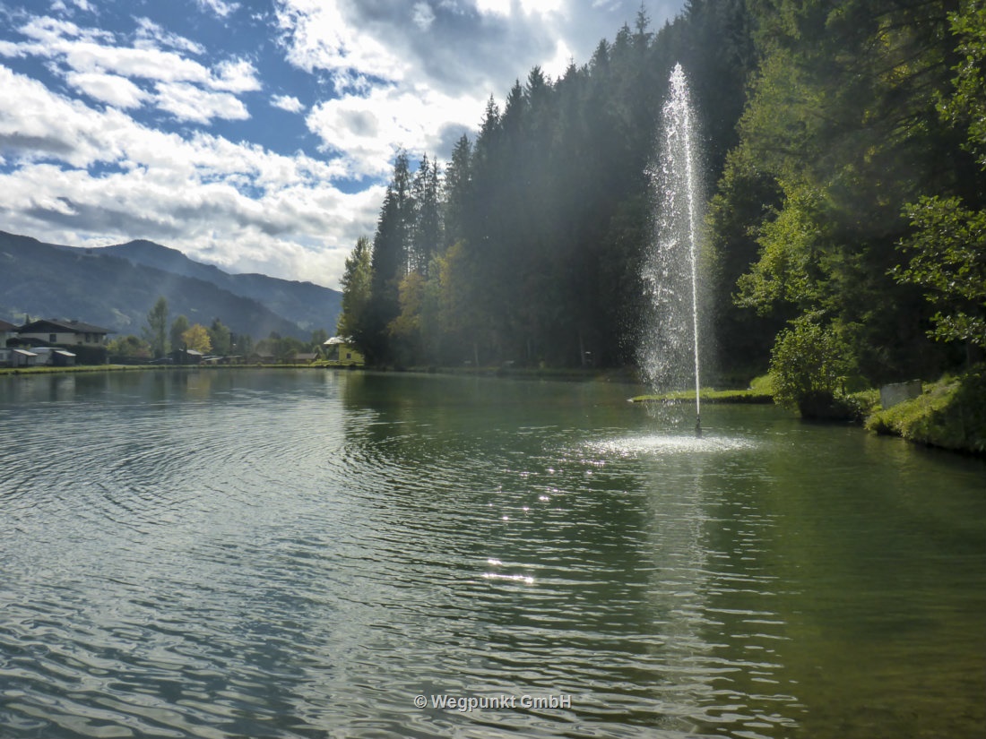 Nicht ganz der Jet d'eau, aber es spritzt und ist schön
